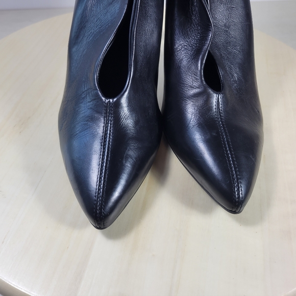 Paul Green Black Leather Heeled Boots Booties Women's Size 5.5 - Picture 10 of 11